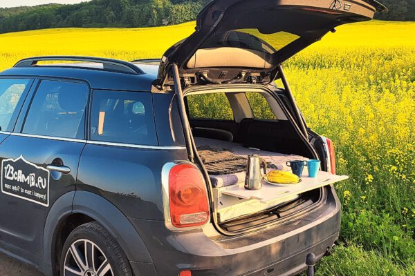 mini cooper countryman camping